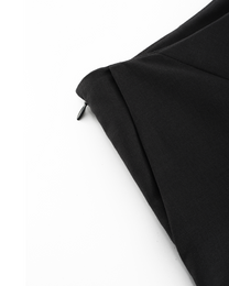 SCULPTED SKIRT-PANEL TROUSERS