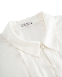 VINTAGE LACE FITTED-WAIST SHIRT
