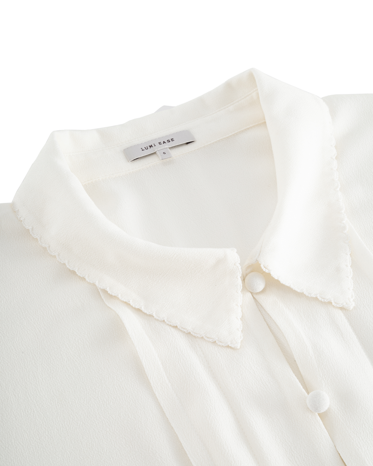 VINTAGE LACE FITTED-WAIST SHIRT