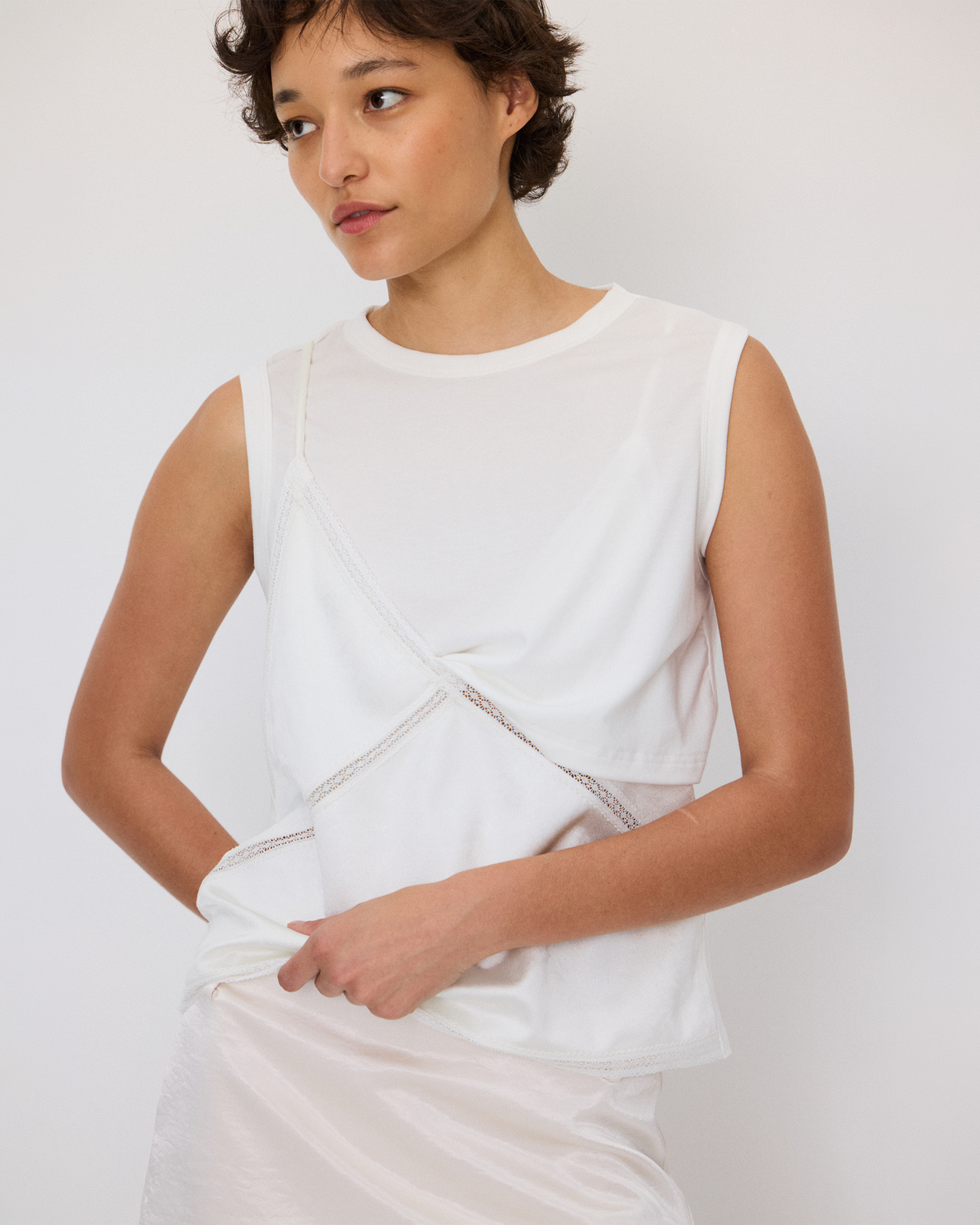 SATIN STRAP PANEL TANK