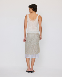 TWISTED SHEER LAYERED TANK