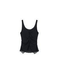 TWISTED SHEER LAYERED TANK