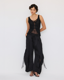 TWISTED SHEER LAYERED TANK