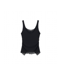 TWISTED SHEER LAYERED TANK