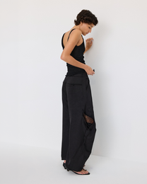 TWISTED SHEER LAYERED TANK