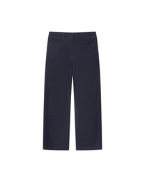 LUMI EMBROIDERED CURVED DENIM