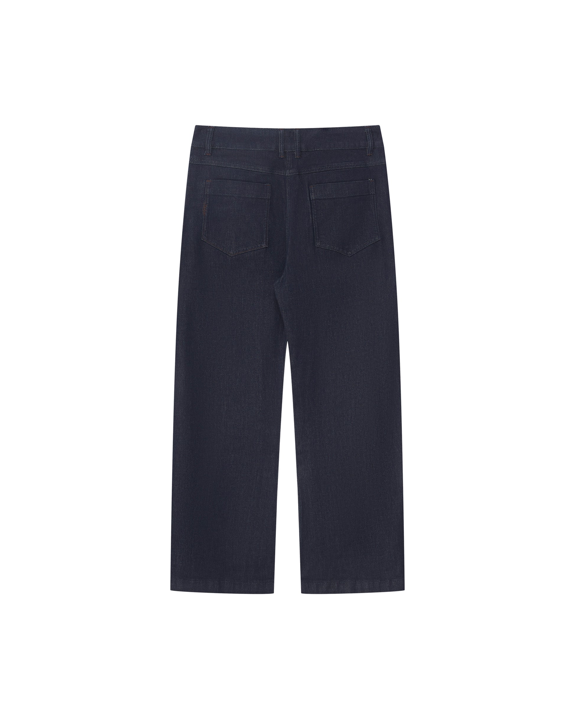 LUMI EMBROIDERED CURVED DENIM