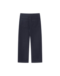 LUMI EMBROIDERED CURVED DENIM