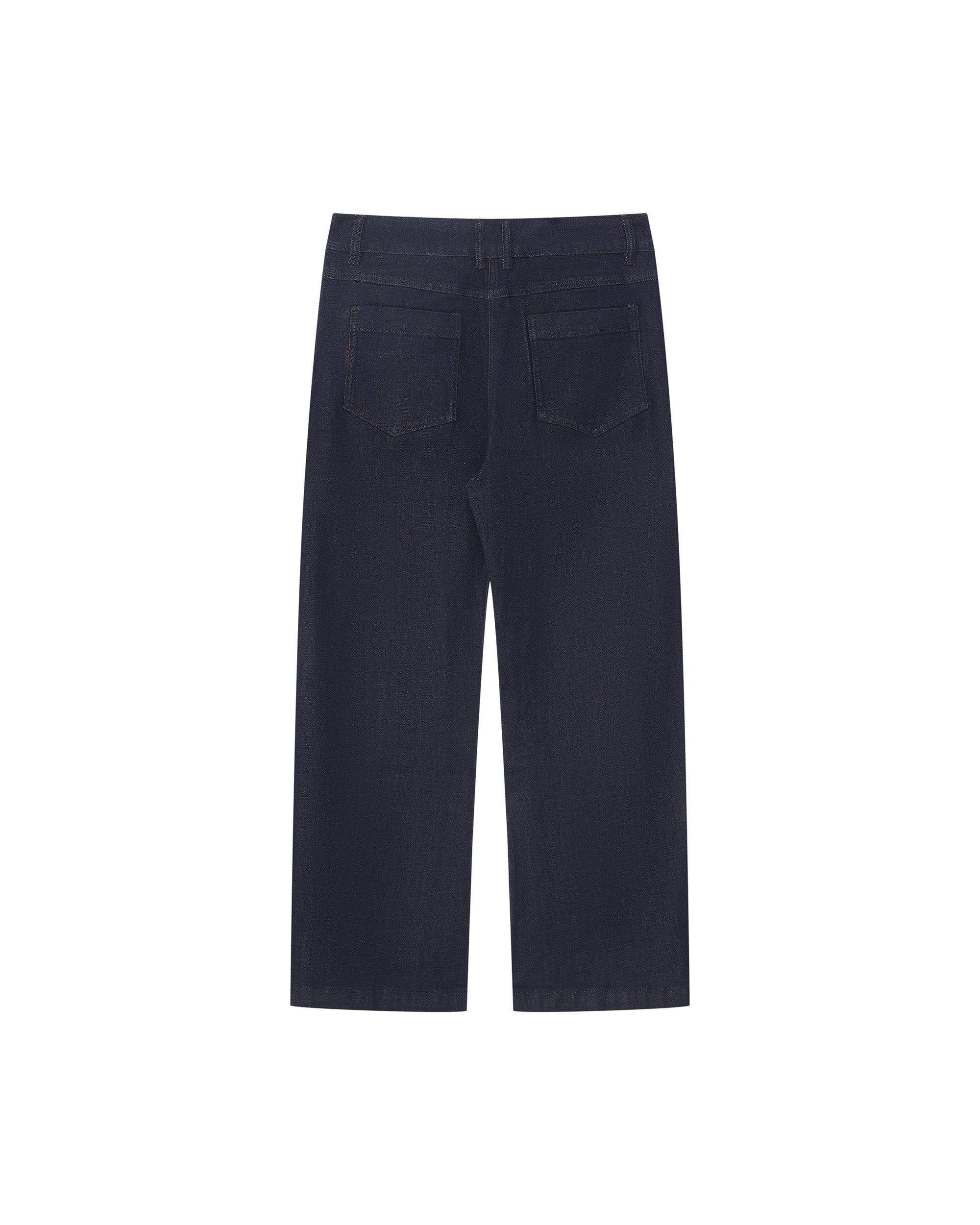 LUMI EMBROIDERED CURVED DENIM