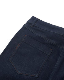 LUMI EMBROIDERED CURVED DENIM