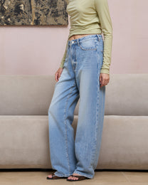 RELAX PLEATED JEANS