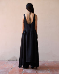 LACE LAYERED FLARE DRESS