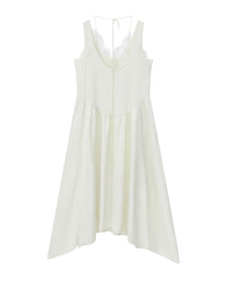 LACE LAYERED FLARE DRESS