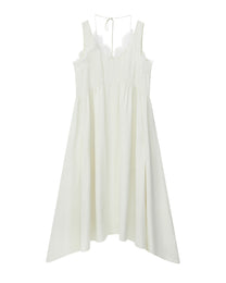 LACE LAYERED FLARE DRESS
