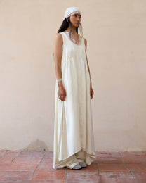 LACE LAYERED FLARE DRESS