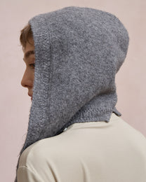 LACE WOOL AVIATOR SCARF HAT