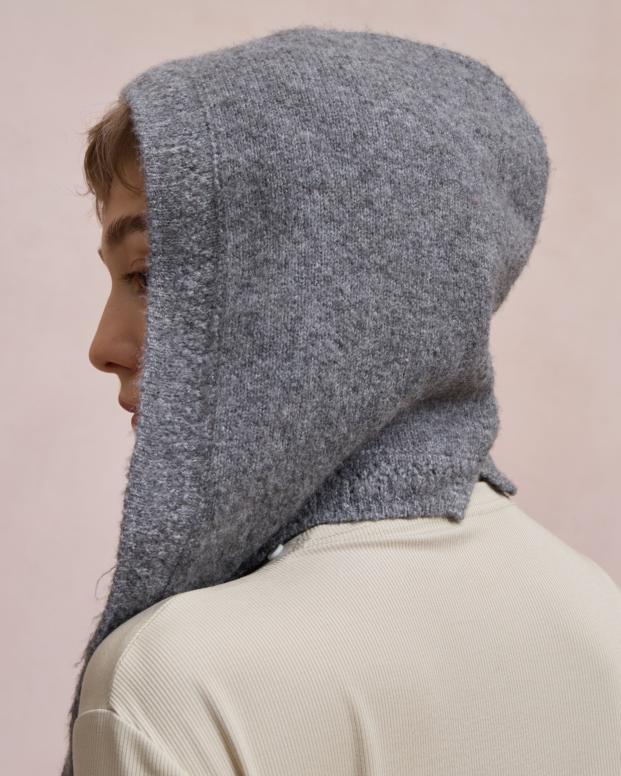 LACE WOOL AVIATOR SCARF HAT