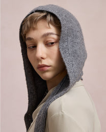 LACE WOOL AVIATOR SCARF HAT