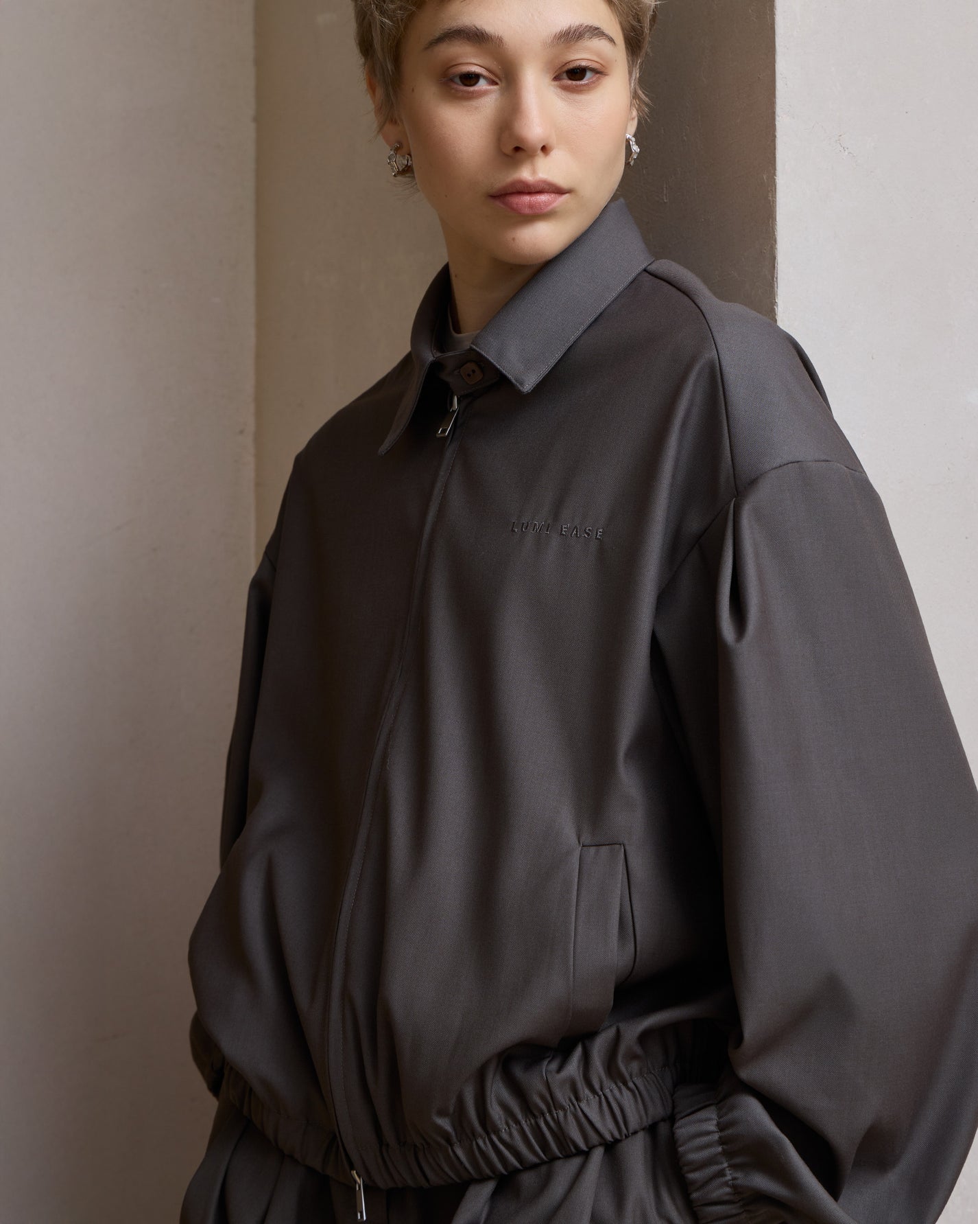 LUMI EMBROIDERY COACH JACKET