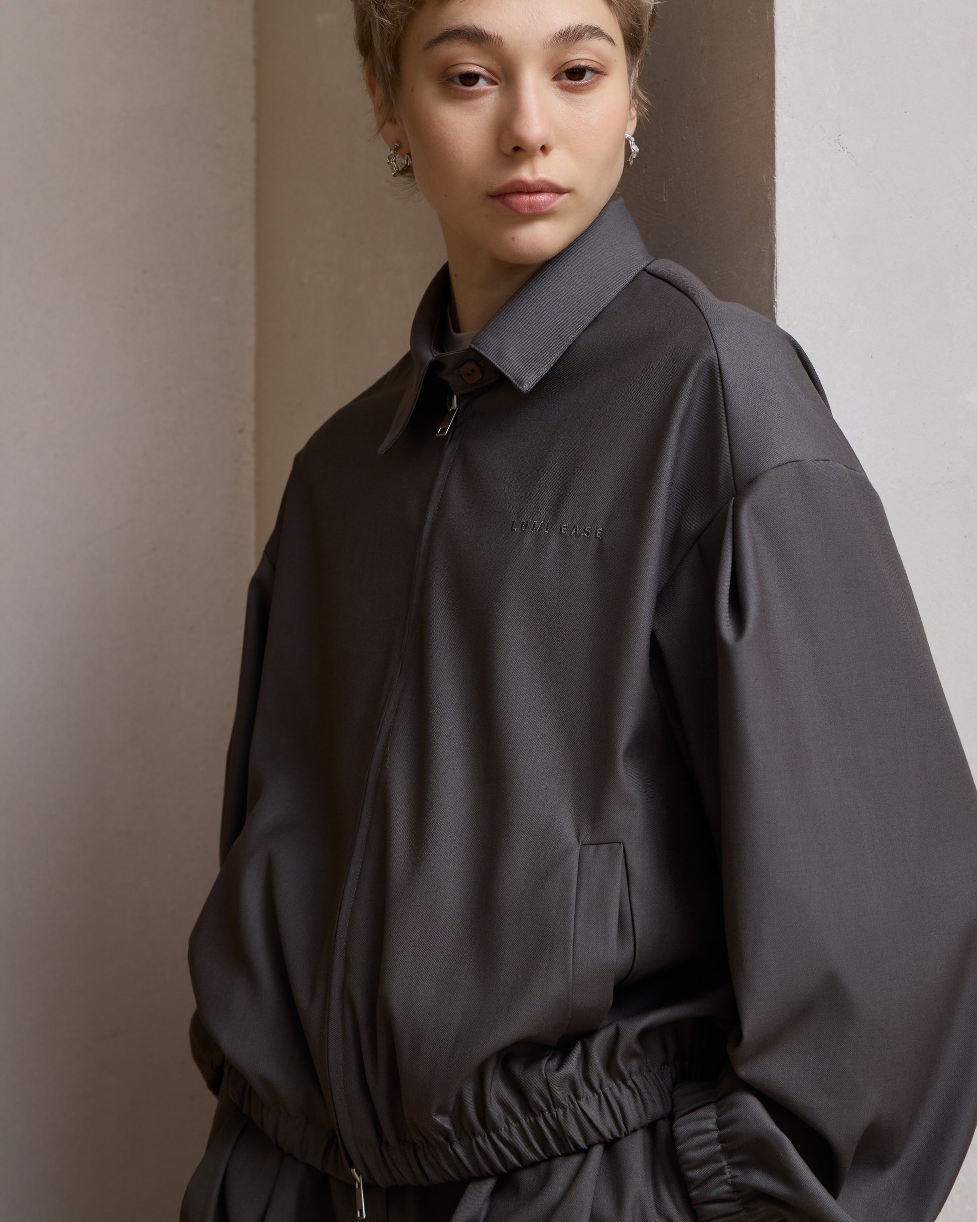 LUMI EMBROIDERY COACH JACKET