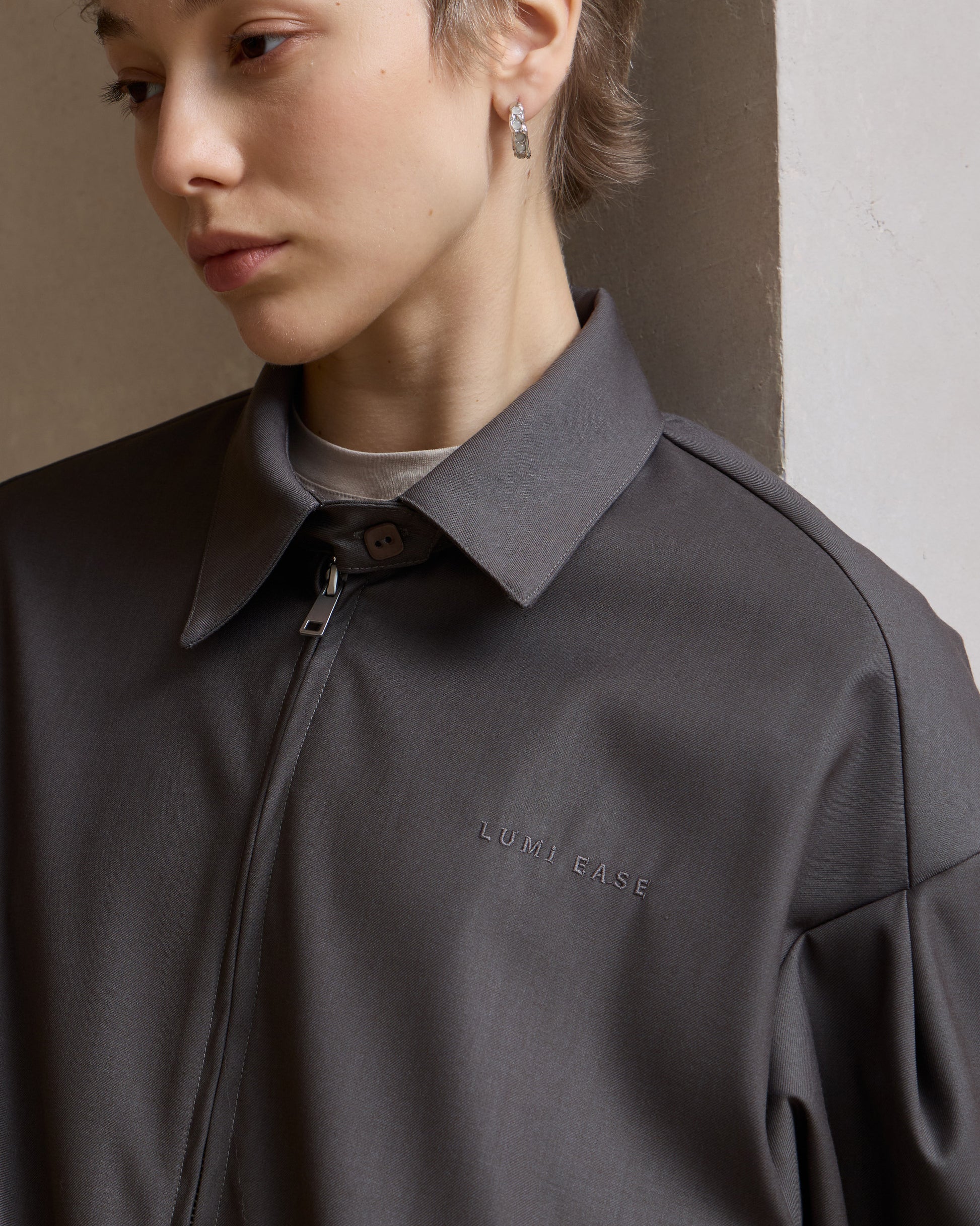 LUMI EMBROIDERY COACH JACKET