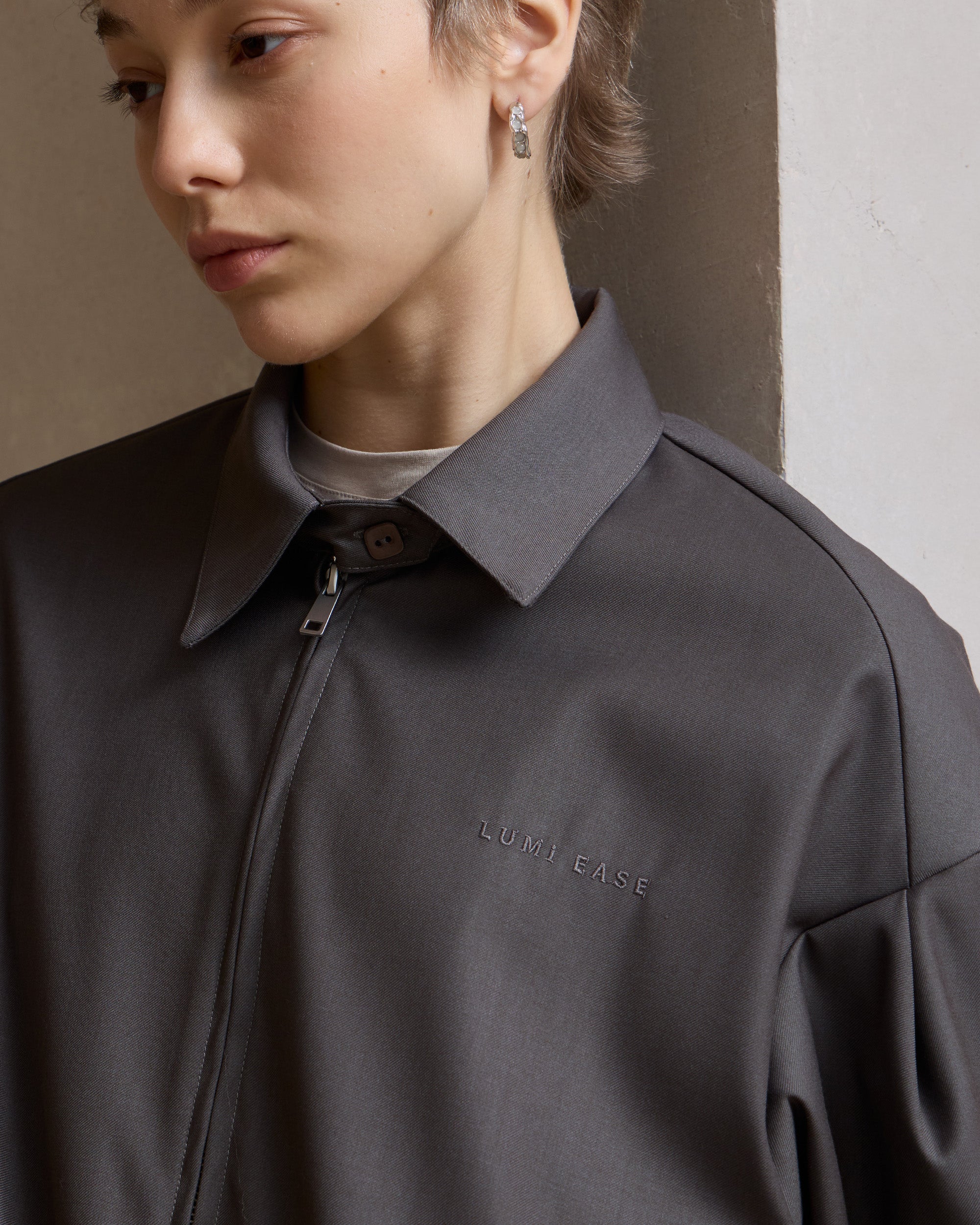 LUMI EMBROIDERY COACH JACKET