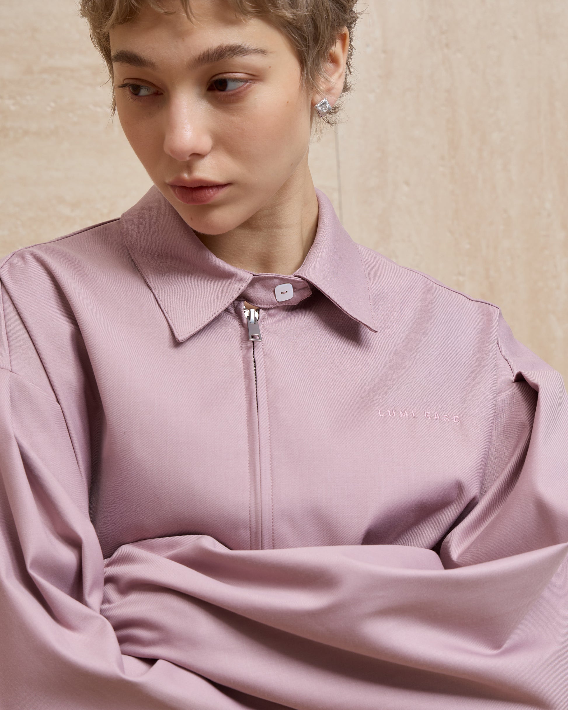 LUMI EMBROIDERY COACH JACKET