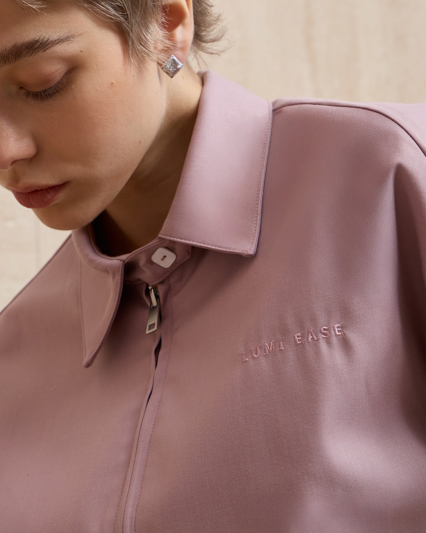 LUMI EMBROIDERY COACH JACKET