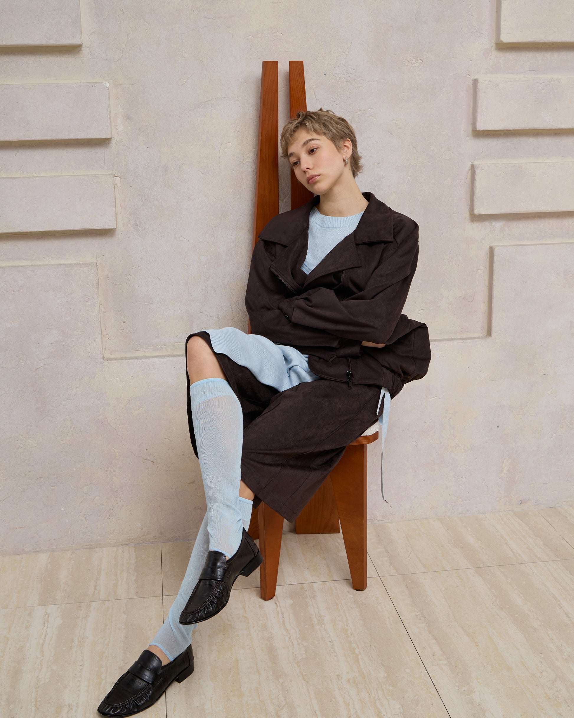 SUEDE MOTORCYCLE JACKET