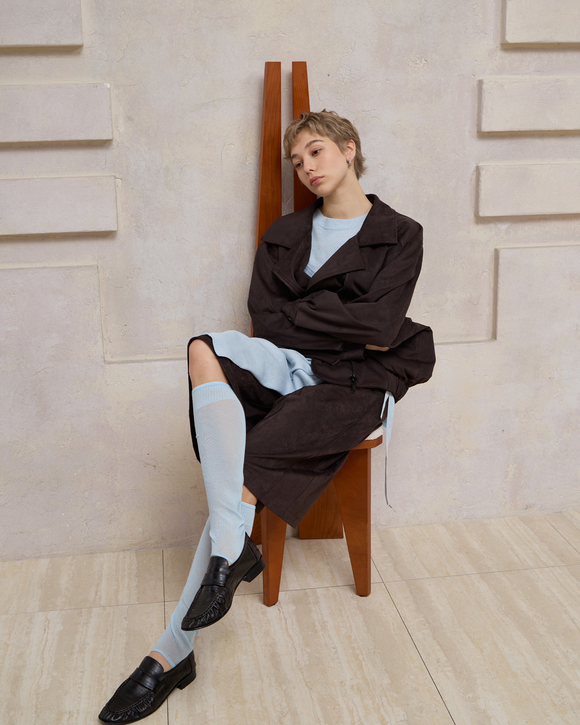 SUEDE MOTORCYCLE JACKET