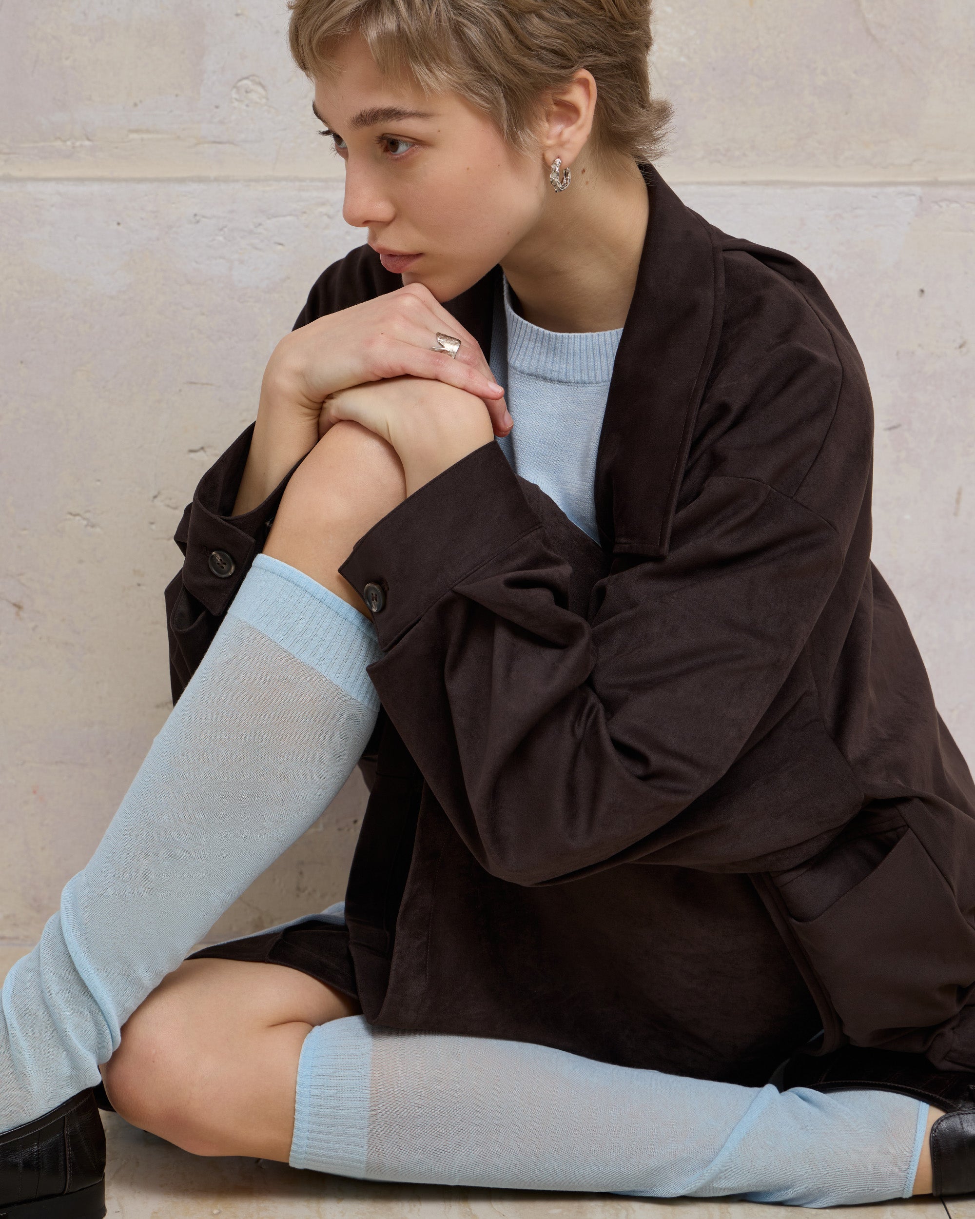 SUEDE MOTORCYCLE JACKET