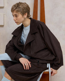 SUEDE MOTORCYCLE JACKET