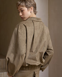 SUEDE MOTORCYCLE JACKET