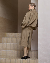 SUEDE MOTORCYCLE JACKET