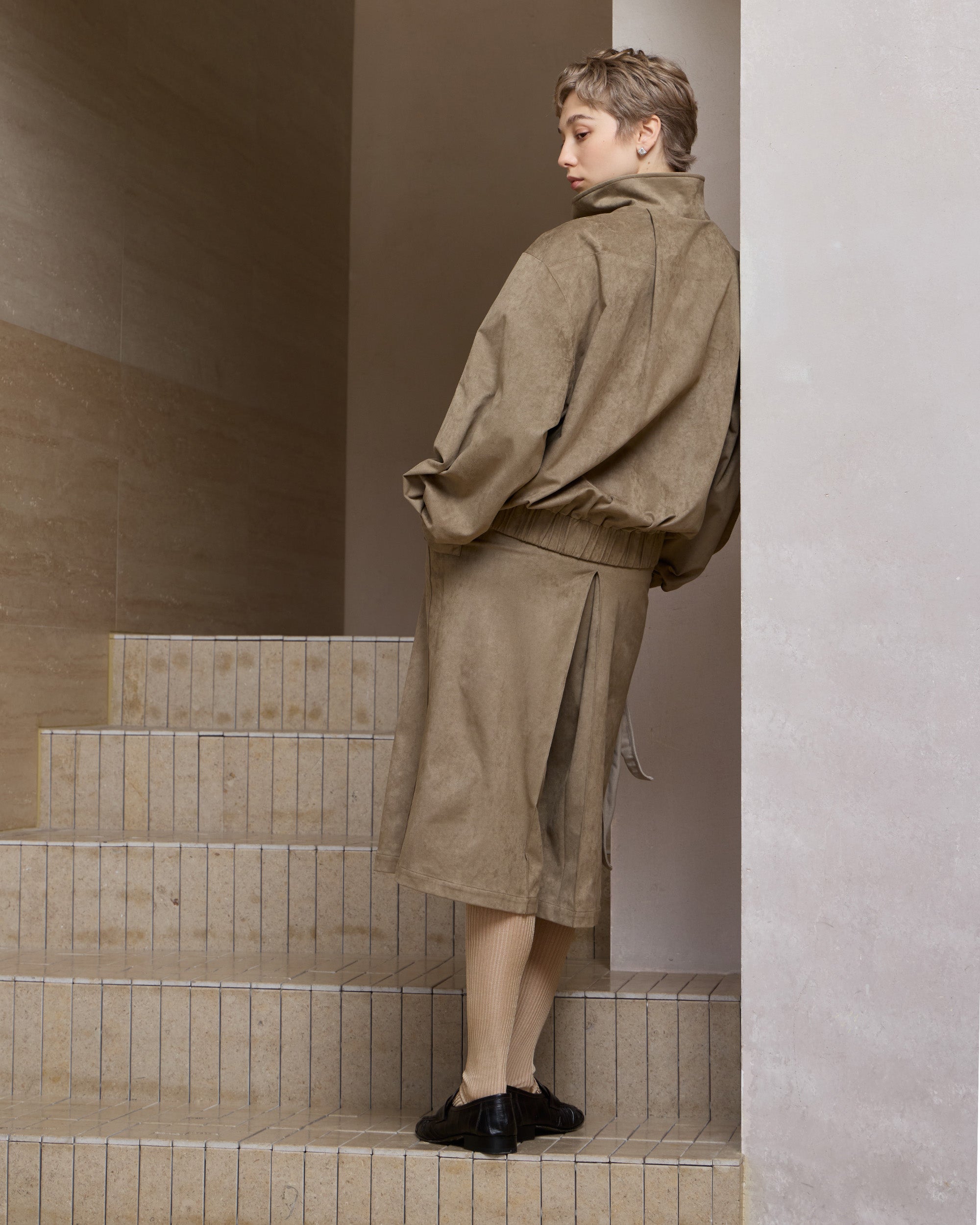 SUEDE MOTORCYCLE JACKET