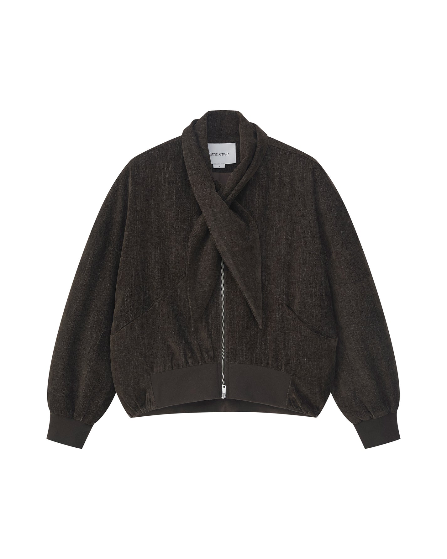 TIE-NECK PADDED JACKET