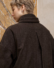 TIE-NECK PADDED JACKET