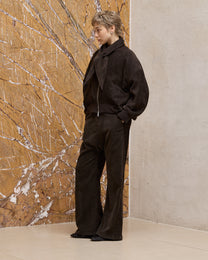 TIE-NECK PADDED JACKET