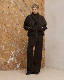 TIE-NECK PADDED JACKET