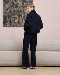 TIE-NECK PADDED JACKET