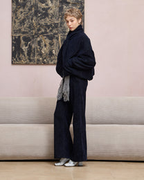 TIE-NECK PADDED JACKET