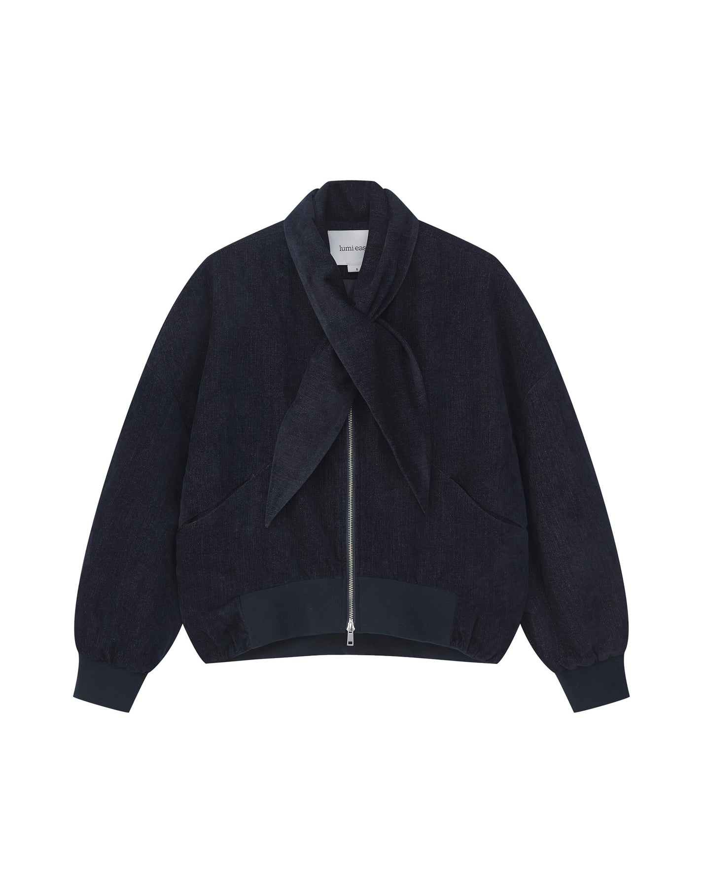 TIE-NECK PADDED JACKET