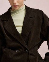 DOUBLE-BREASTED CORDUROY JACKET