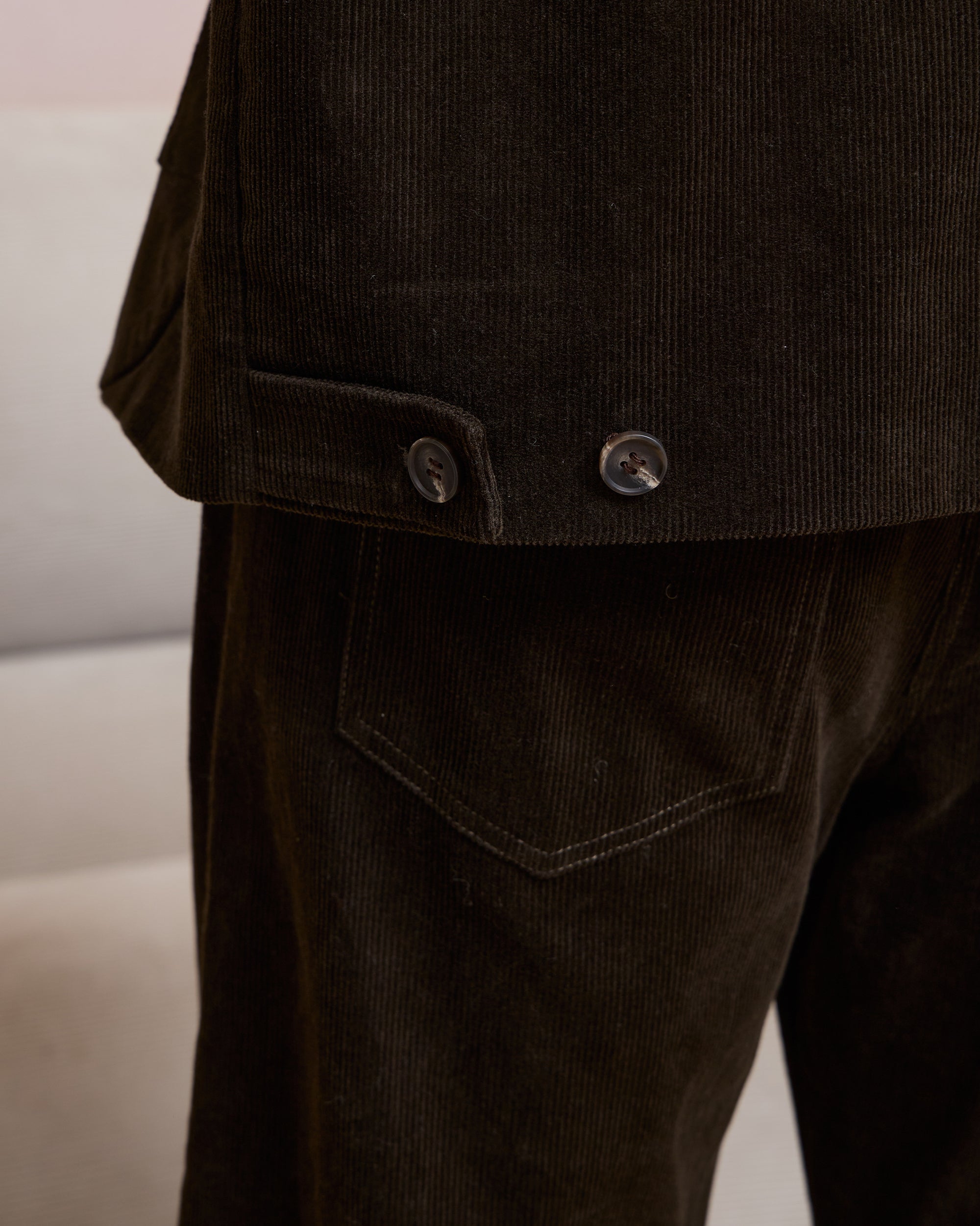 DOUBLE-BREASTED CORDUROY JACKET