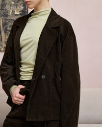 DOUBLE-BREASTED CORDUROY JACKET