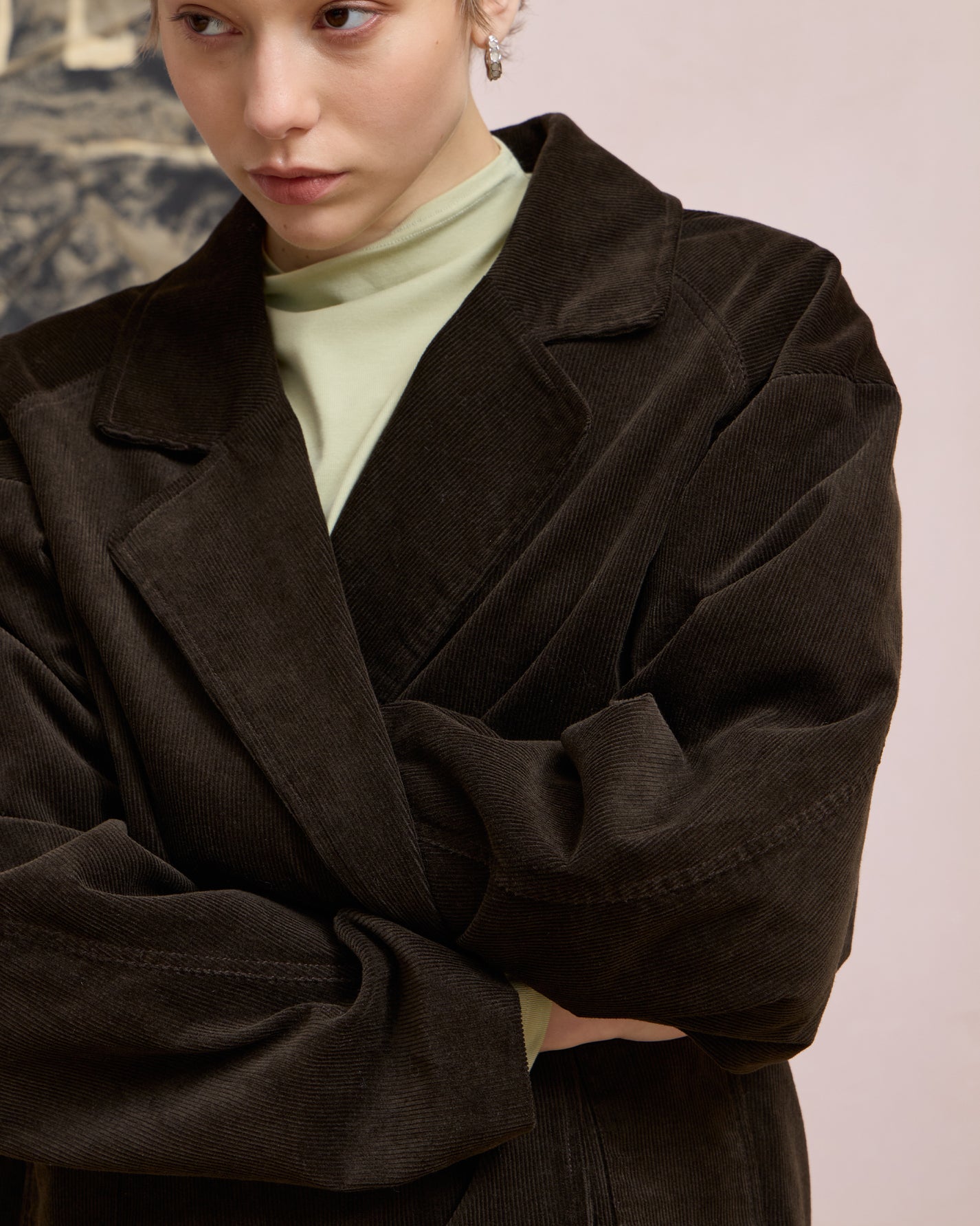 DOUBLE-BREASTED CORDUROY JACKET