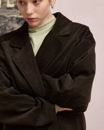 DOUBLE-BREASTED CORDUROY JACKET