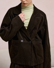 DOUBLE-BREASTED CORDUROY JACKET