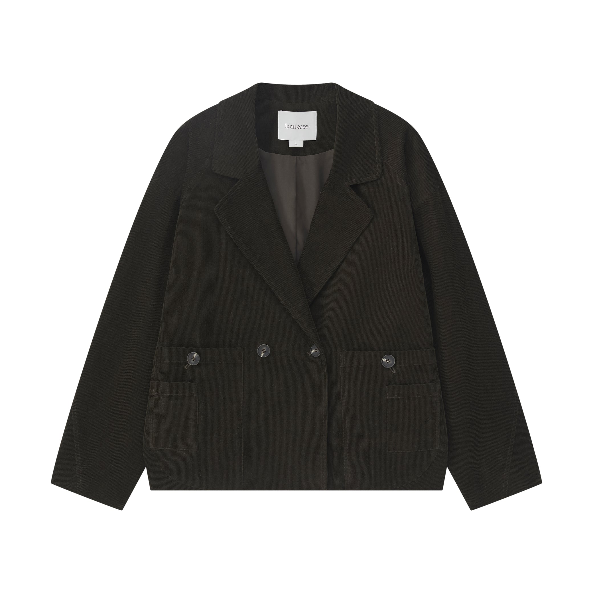 DOUBLE-BREASTED CORDUROY JACKET