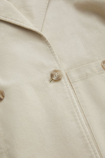 DOUBLE-BREASTED CORDUROY JACKET